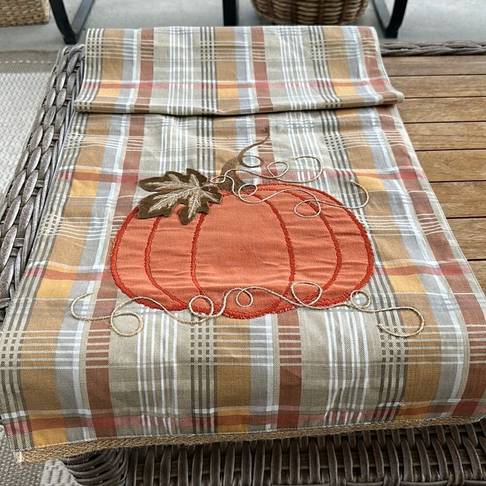 Splendid Home Fall Plaid Table Runner